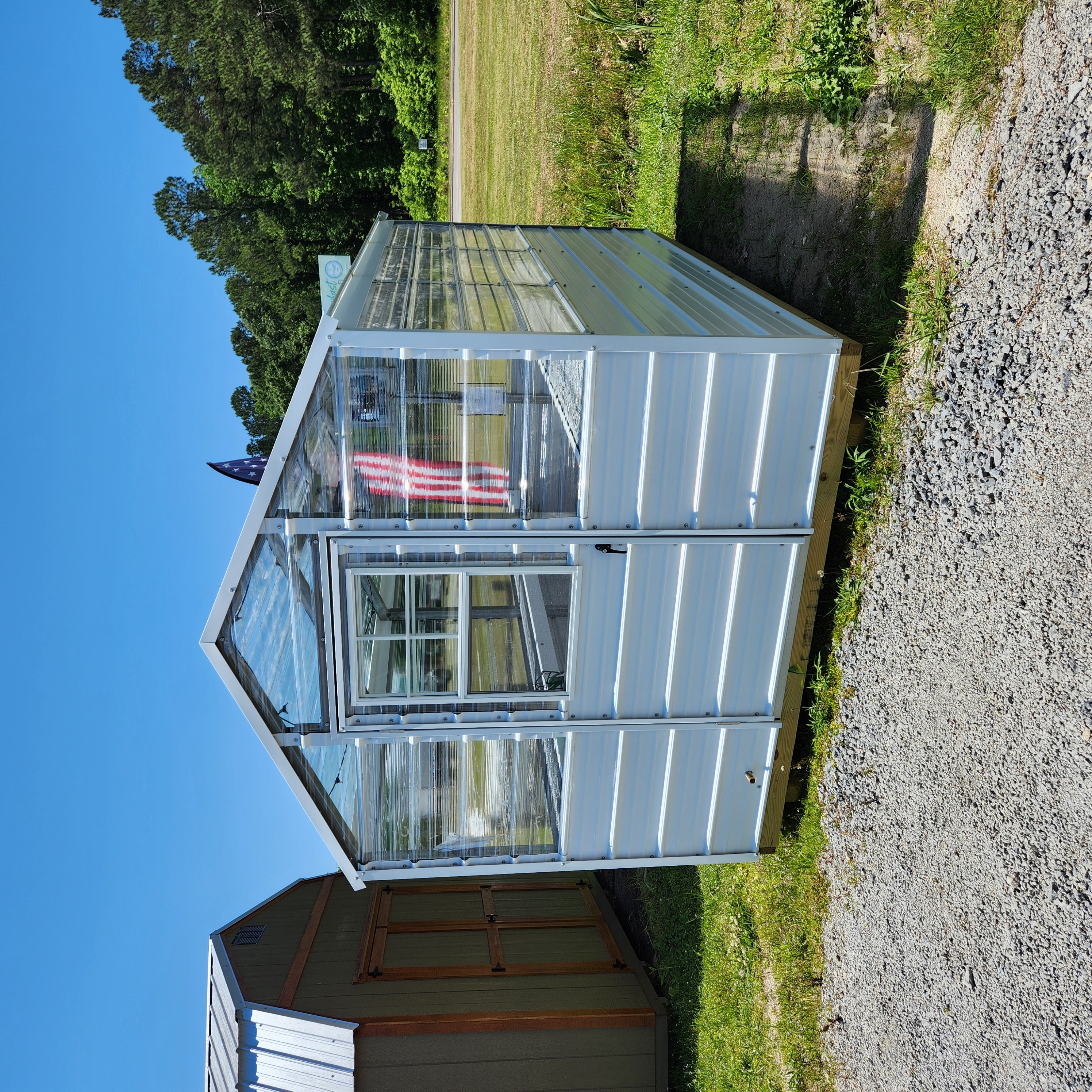 Steel greenhouse installed in South Carolina