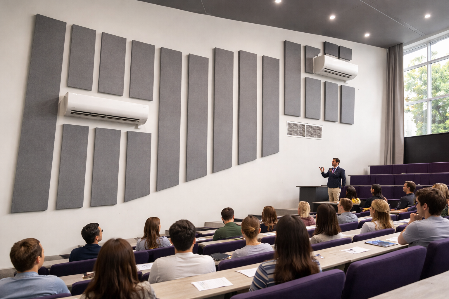 Fabric wall panel installation 2