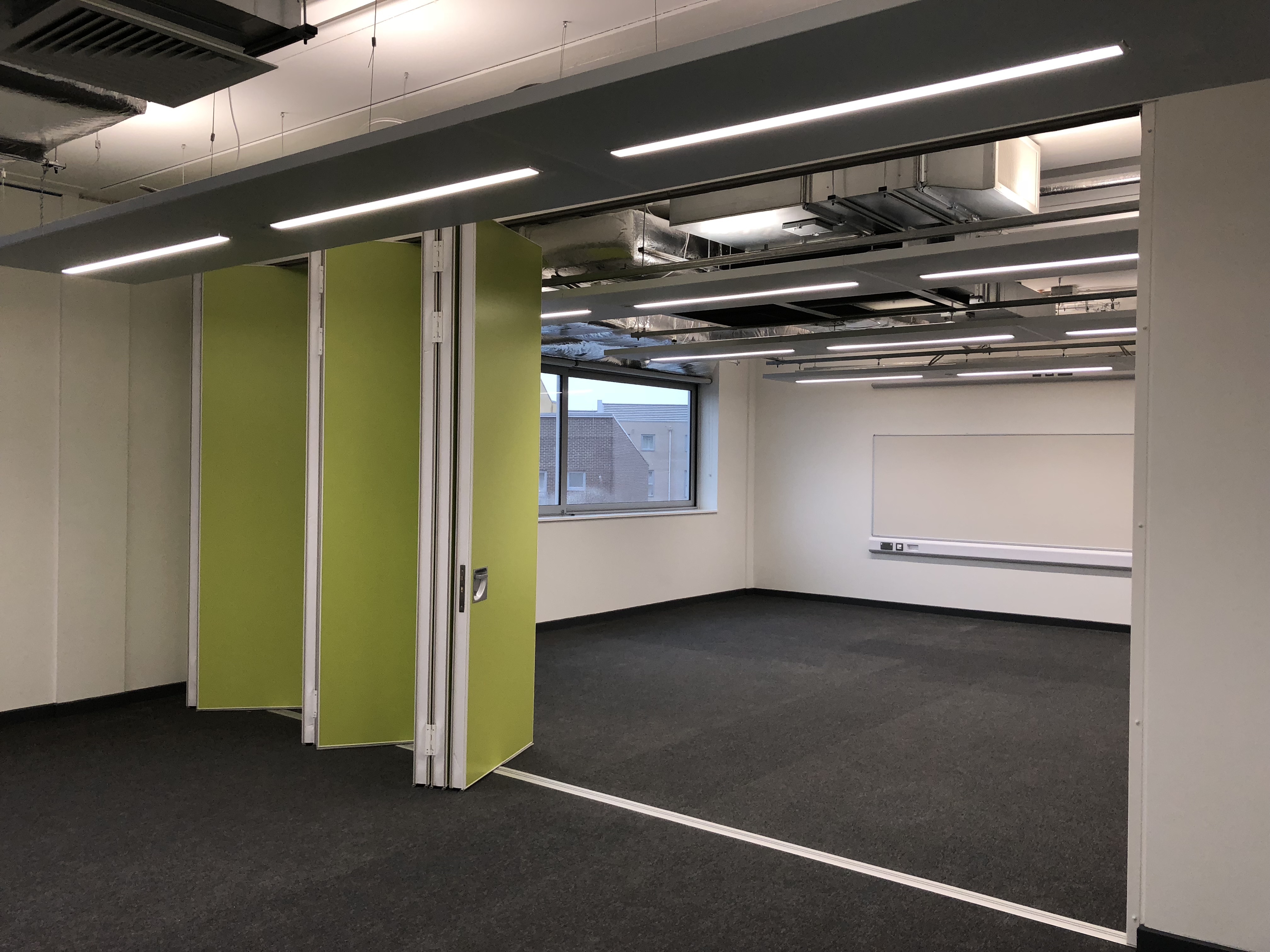 MG200 hinged folding partition installation 4