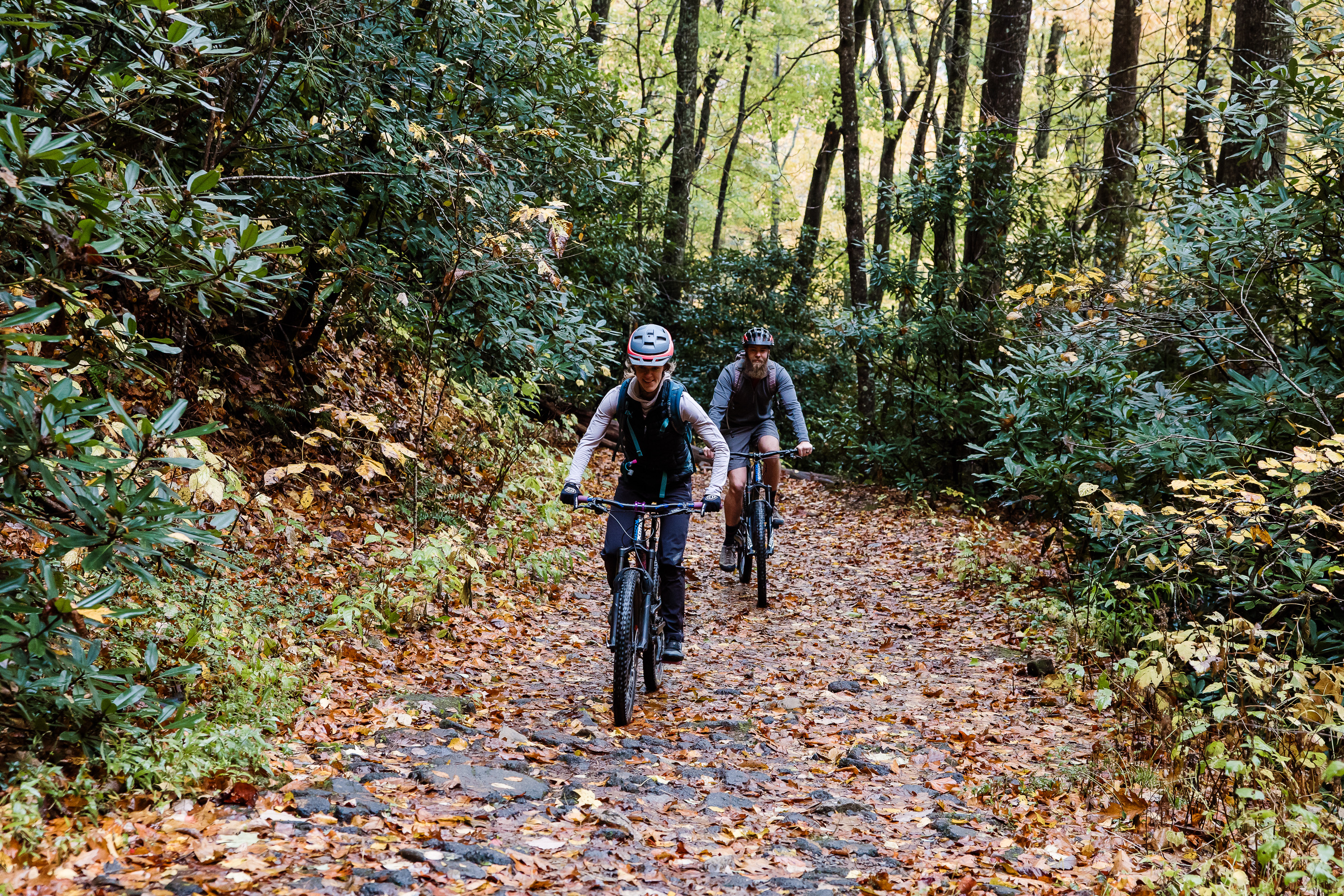 Mountain athlete on trail