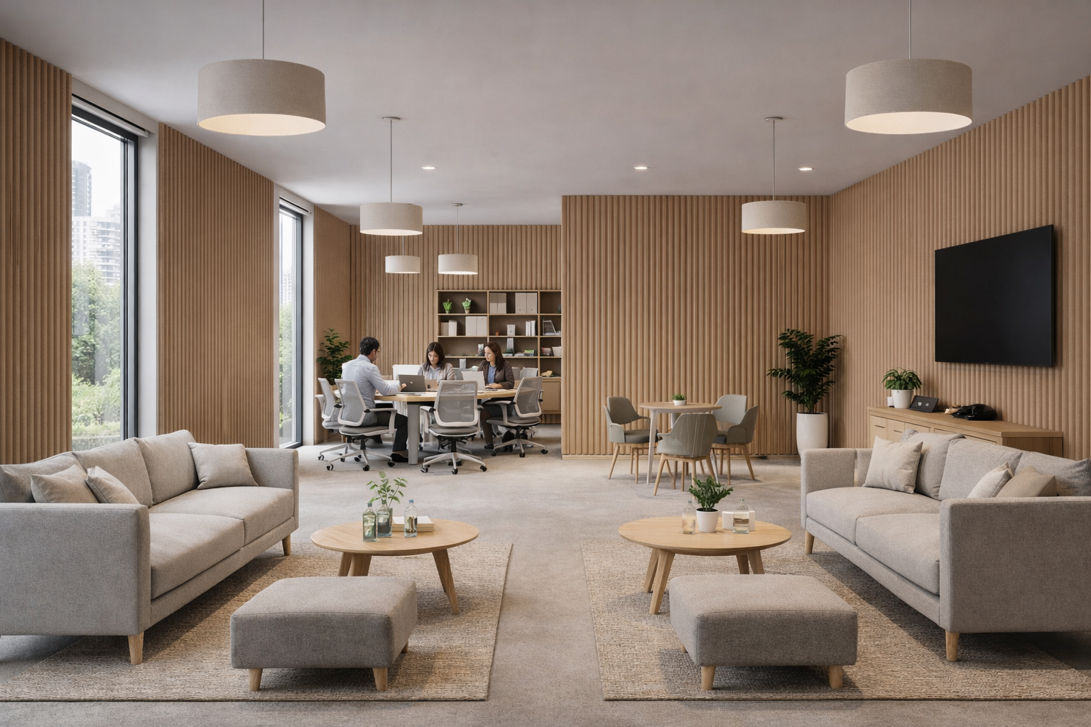 PanelHush PET Ribbed Panels – Designed Interior