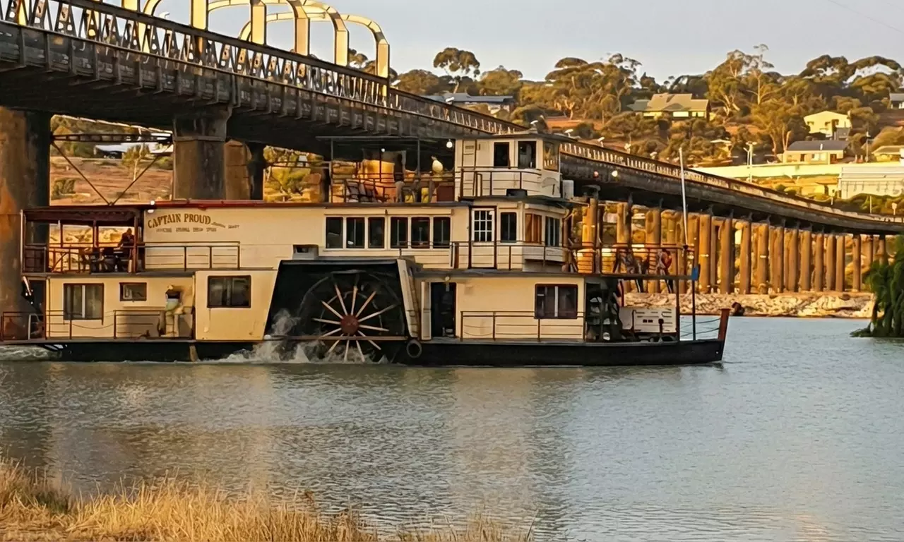Captain Proud paddle steamer on the Murray River