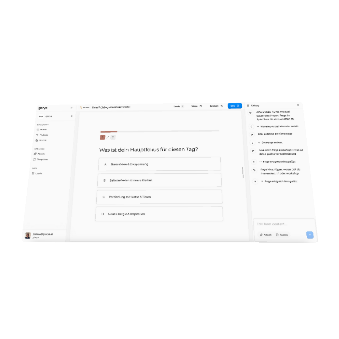 Dashboard mit Anfragen-Wachstumskurve und 150% YoY Steigerung