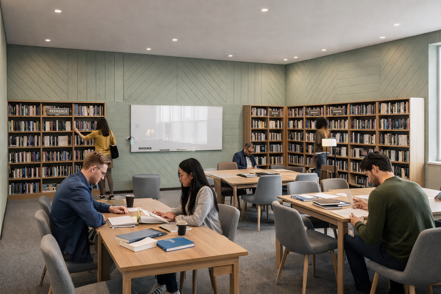 PanelHush PET V-Groove Wall Panels – Library