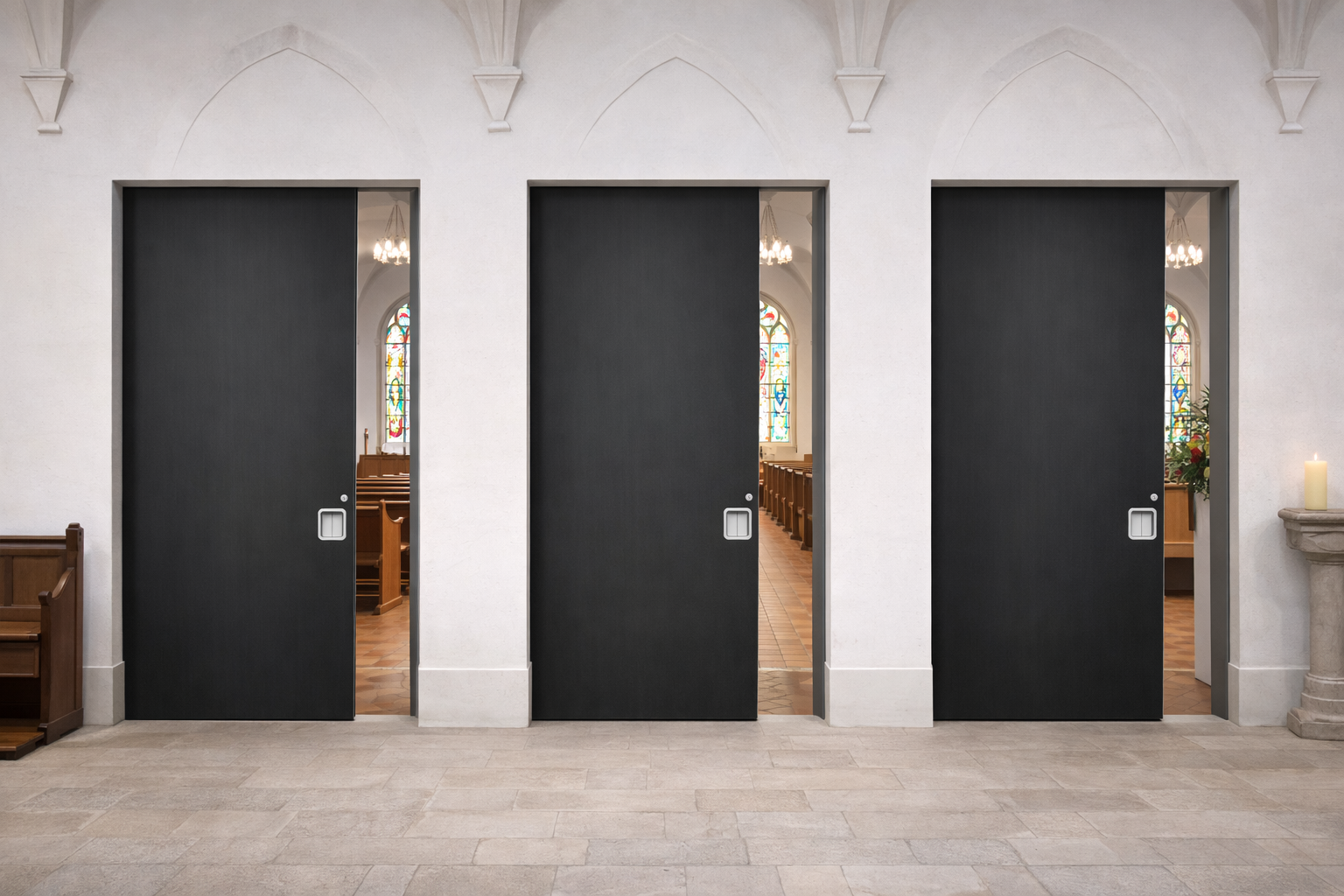 MG400 Pocket Door – Open Configuration