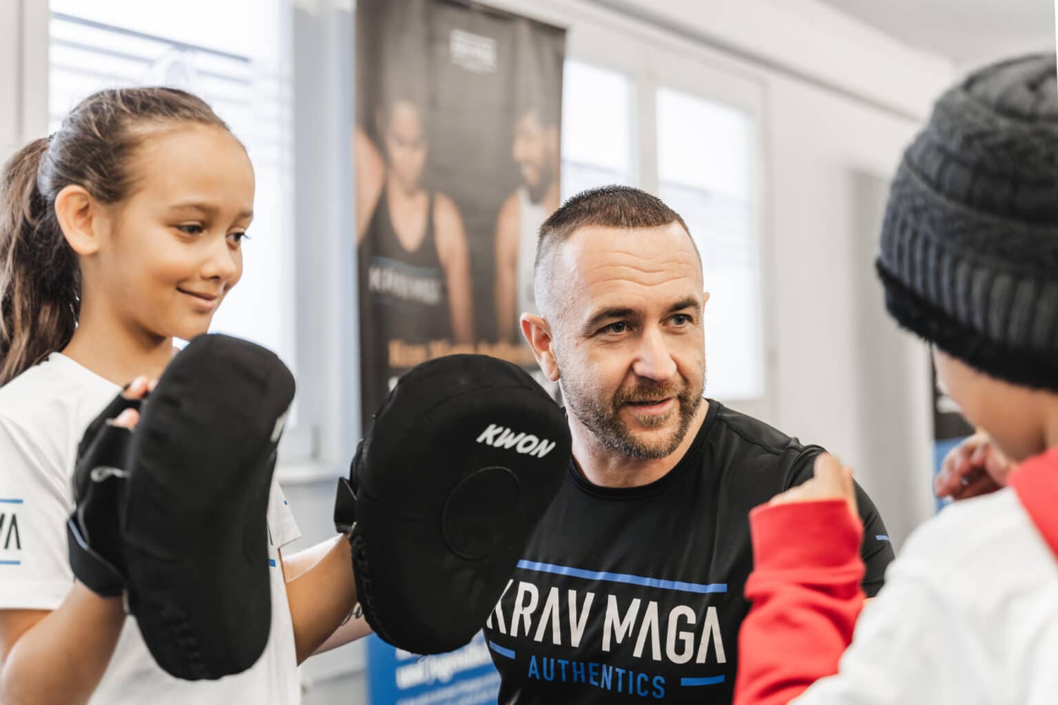Kinder beim Krav Maga Selbstverteidigungstraining