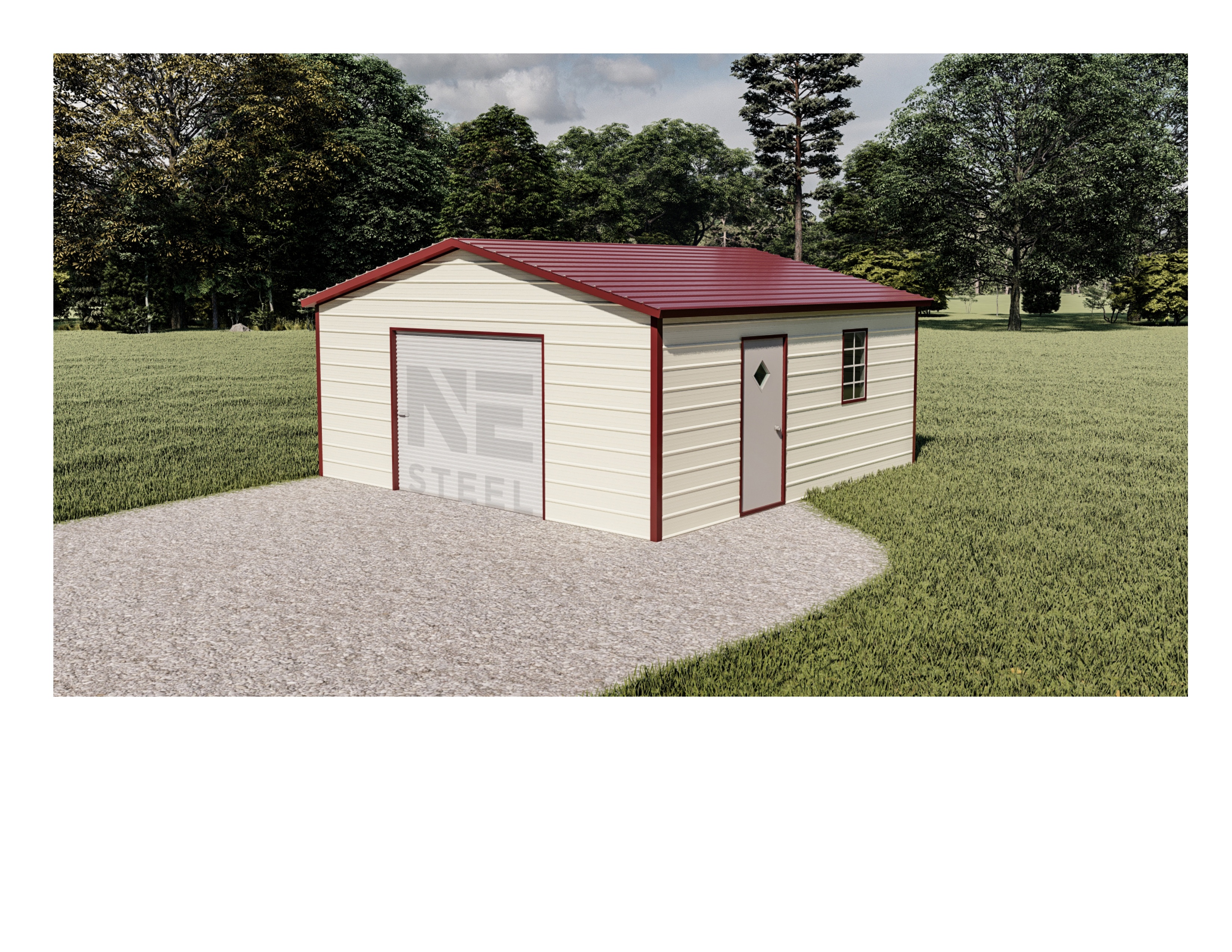 18x20x8 A-frame carport in South Carolina