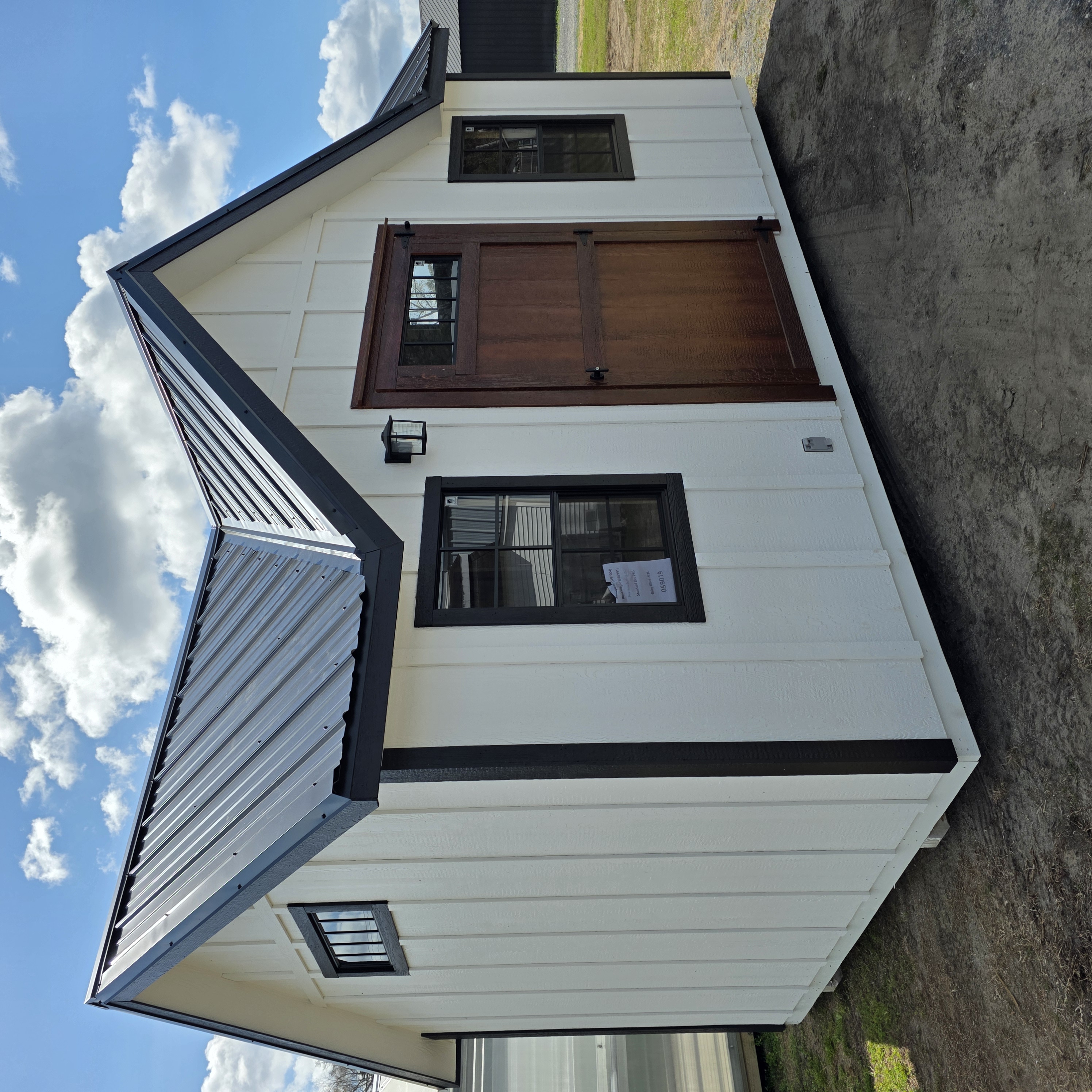 Custom wood shed with metal roof in South Carolina