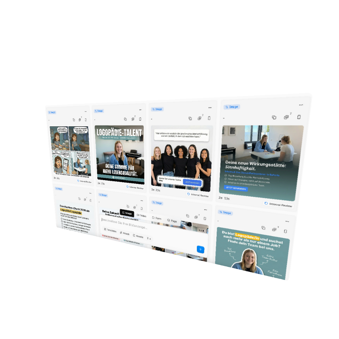 Automatisierte Werbeanzeige auf einem Tablet mit Kosten-Vergleich
