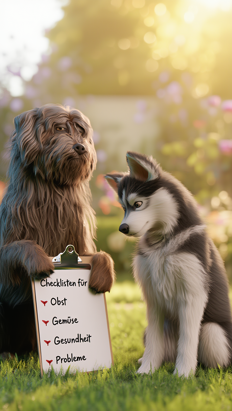 Tilly und Didi - BARF Checkliste Hund