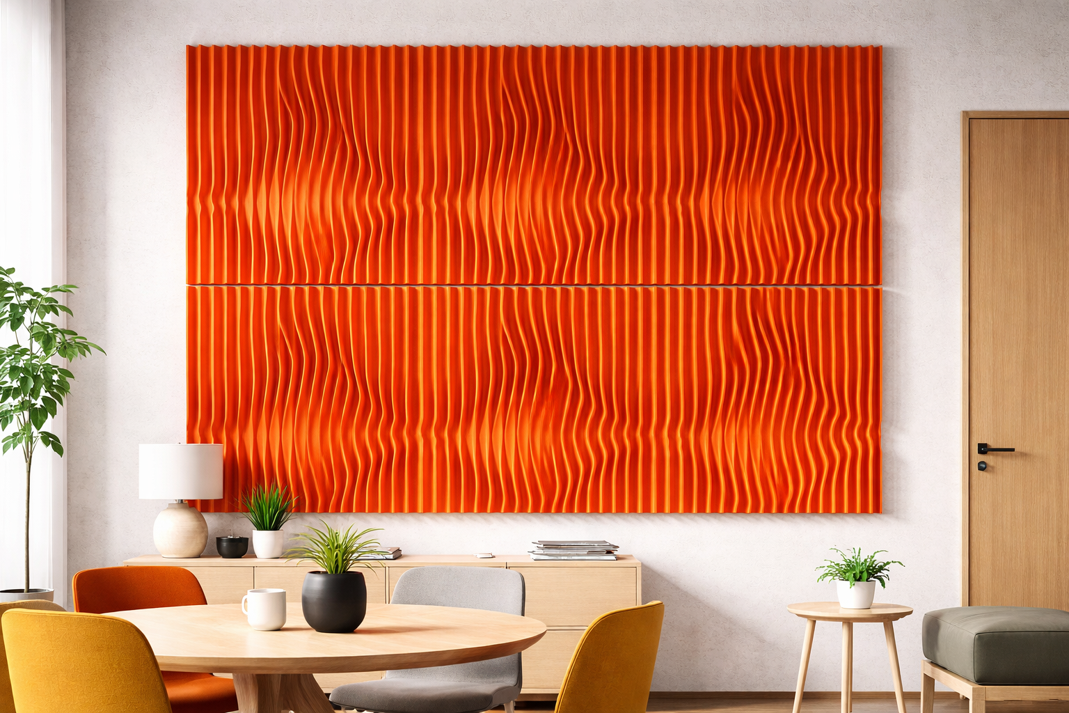 PanelHush PET 3D Wall Panel – Concave Design