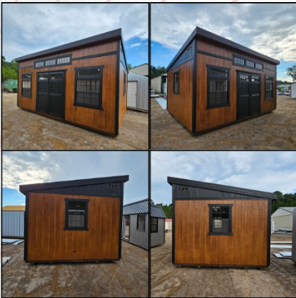 Studio shed with custom interior in South Carolina