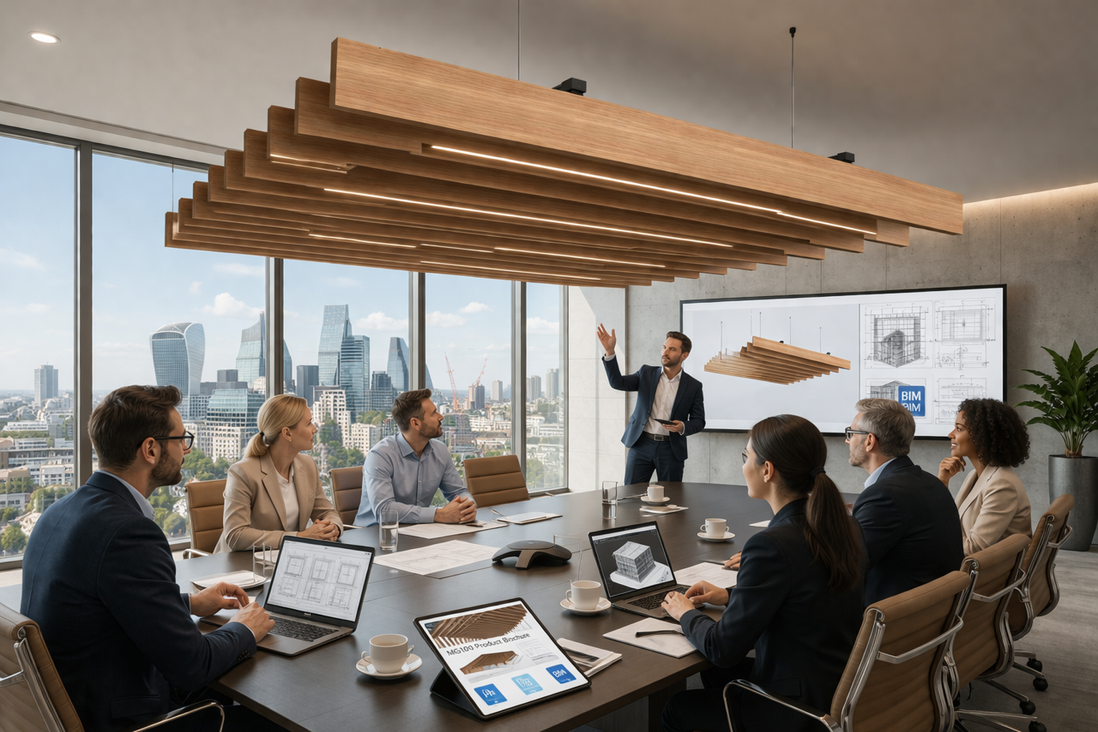 PET Beam Baffles — PET acoustic panels