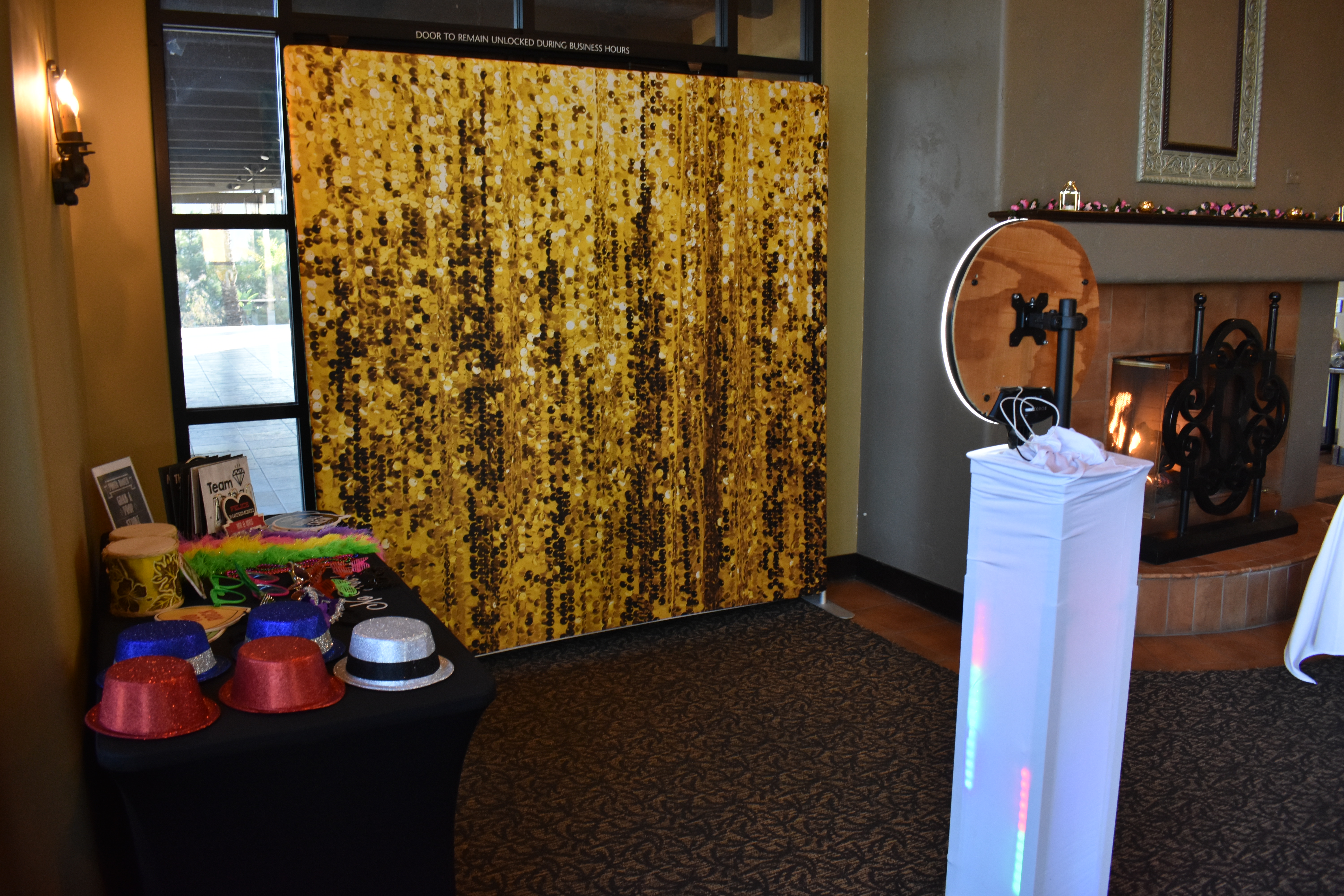 Photo booth event moment