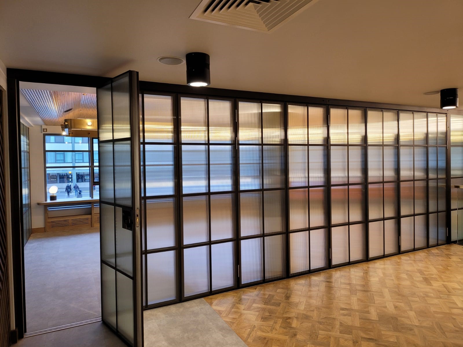 Flush Glazed Sliding Folding