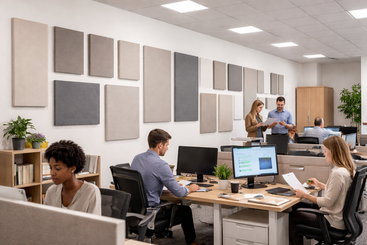 PanelHush Fabric Wall Panels Office