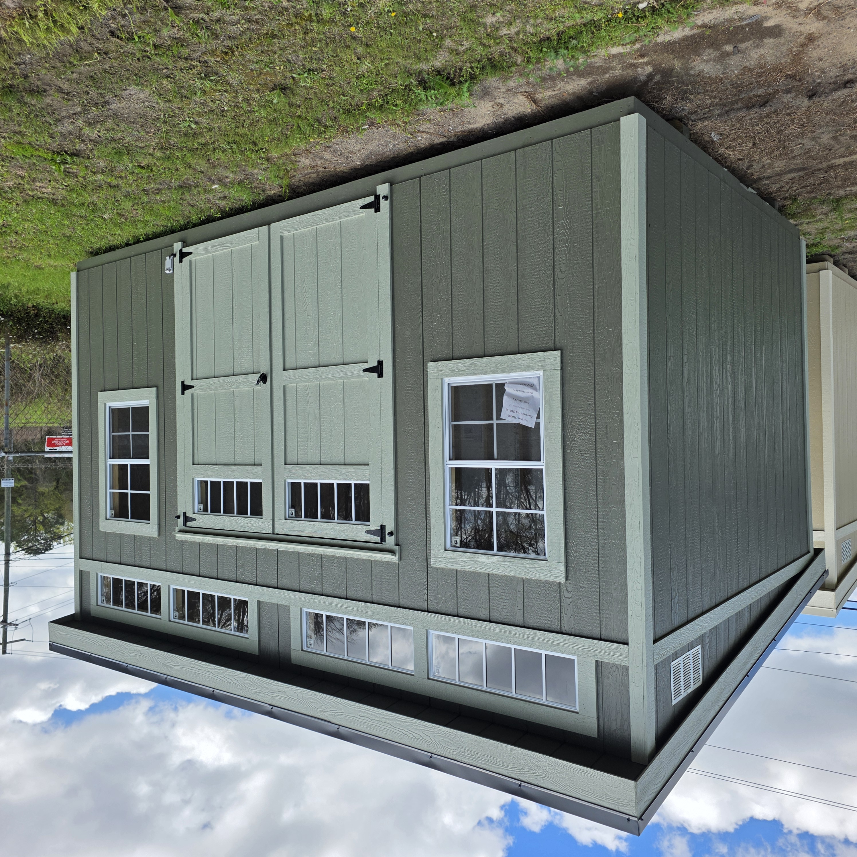 Custom shed with windows delivered in South Carolina