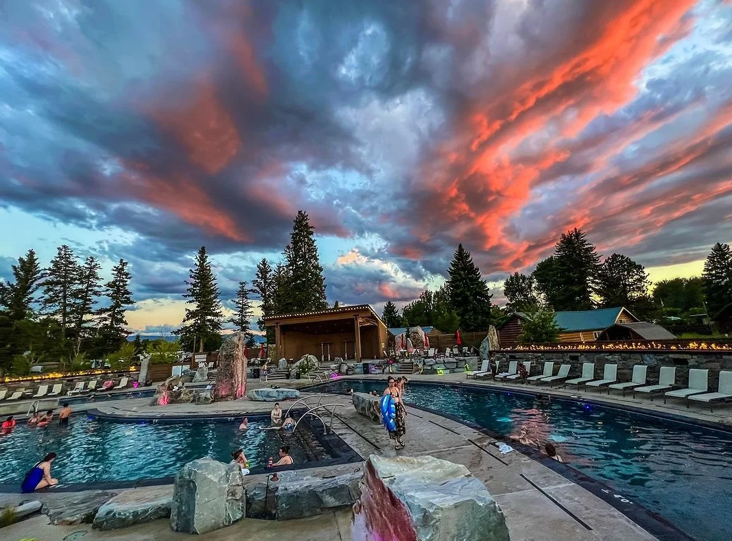 Bozeman Hot Springs indoor geothermal pools with warm mineral water and relaxing atmosphere
