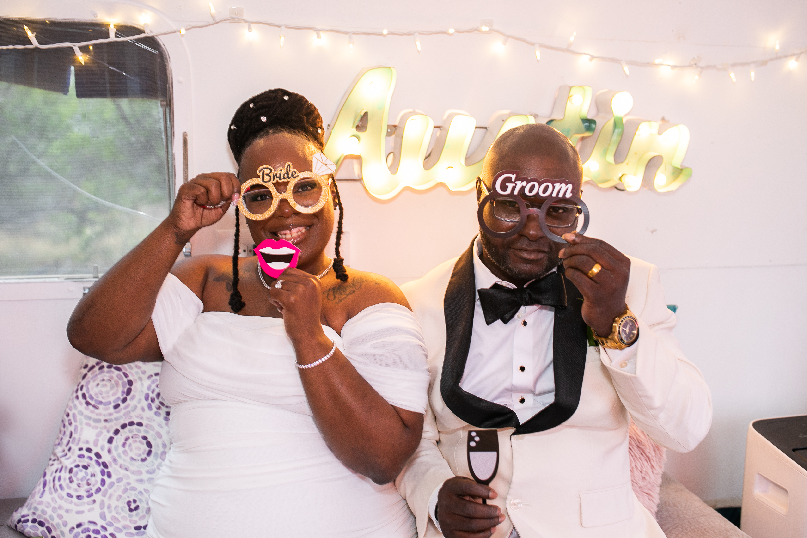 Couple celebrating their ceremony