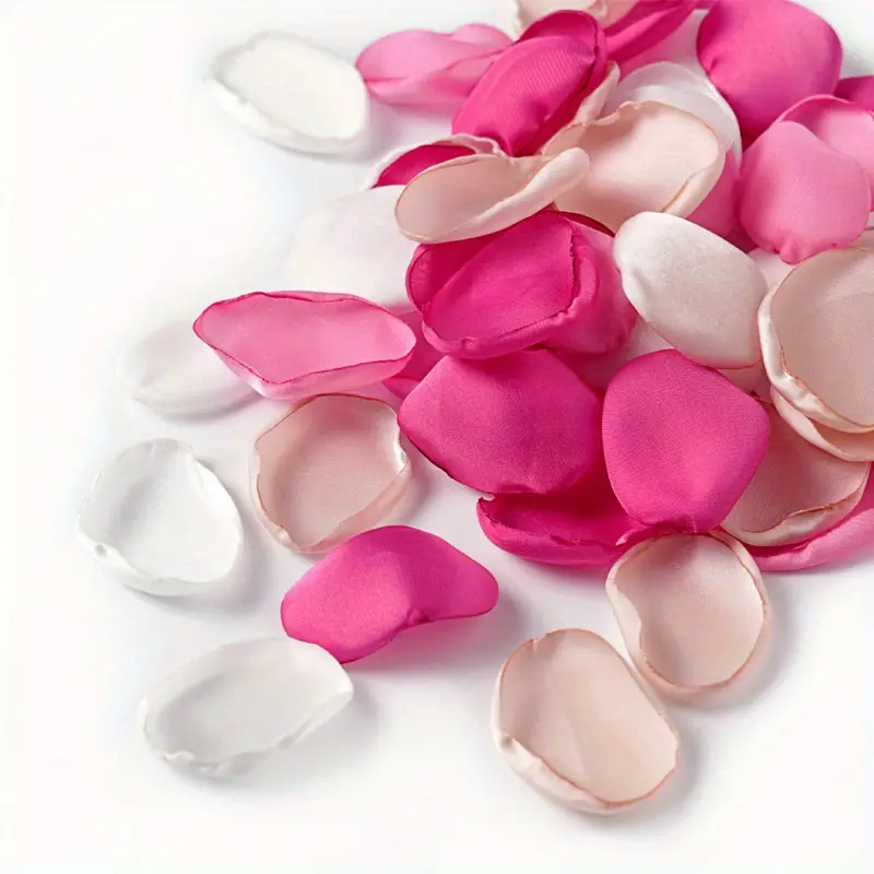 Rose petals spread on the aisle for a romantic ceremony