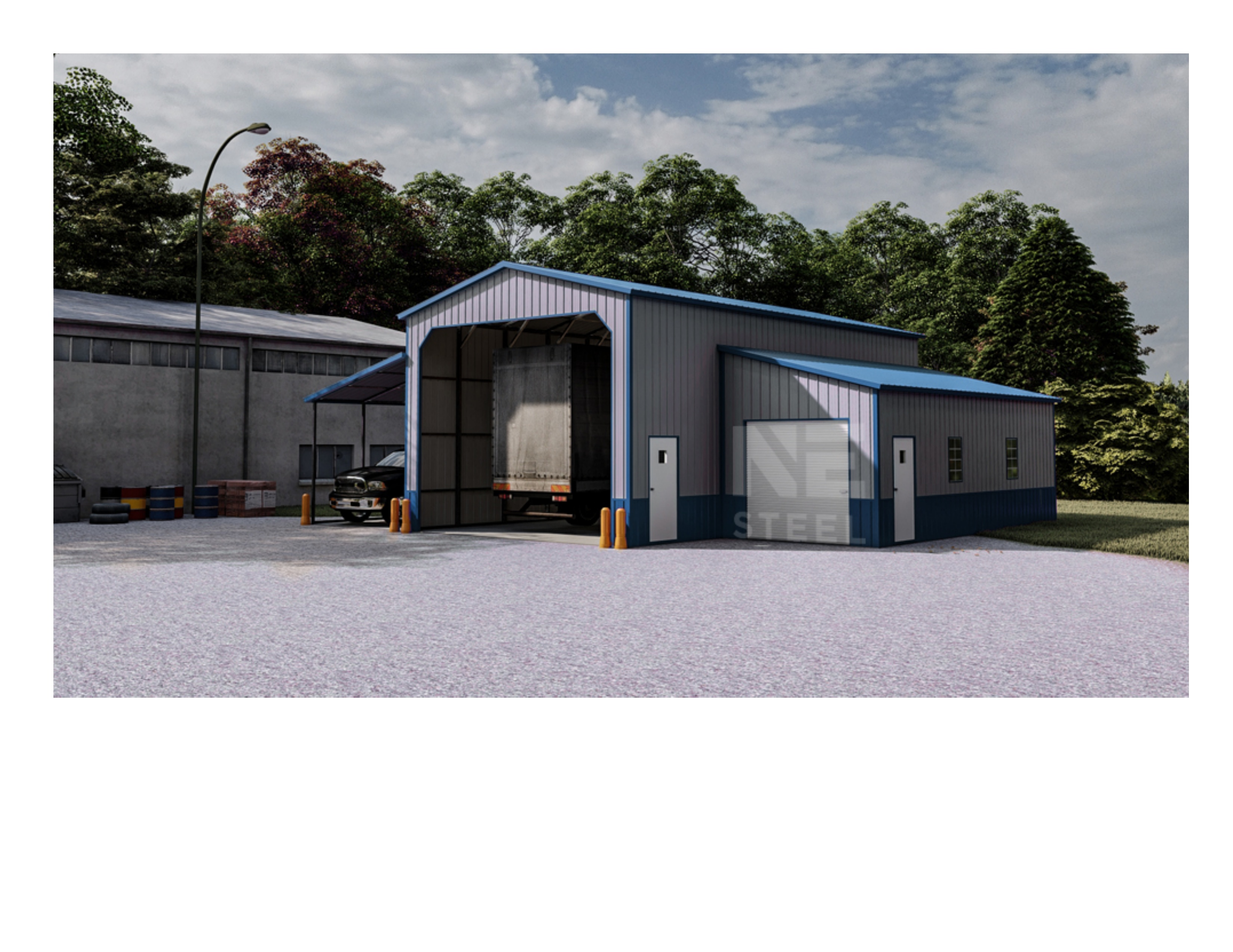 46x40x16 carport building in South Carolina