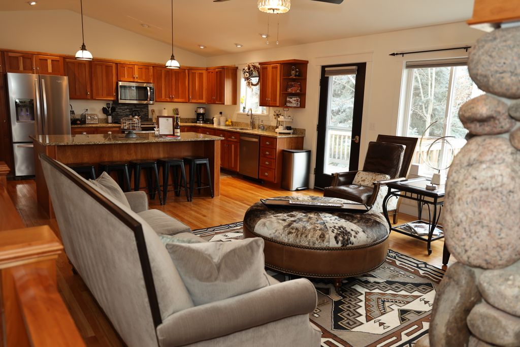 Among The Aspens family cottage interior - cozy farmhouse style living space