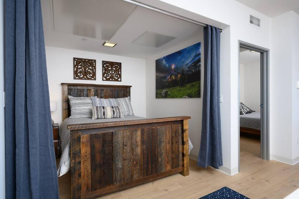 Private balcony with inspiring mountain views at SOBO Condo Bozeman