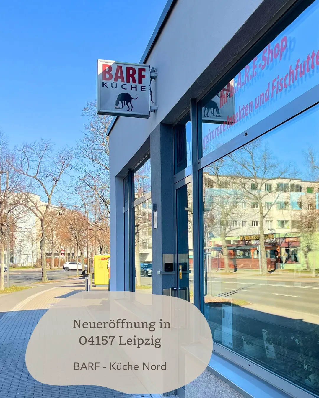 BARF-Küche Leipzig Nord – Außenansicht