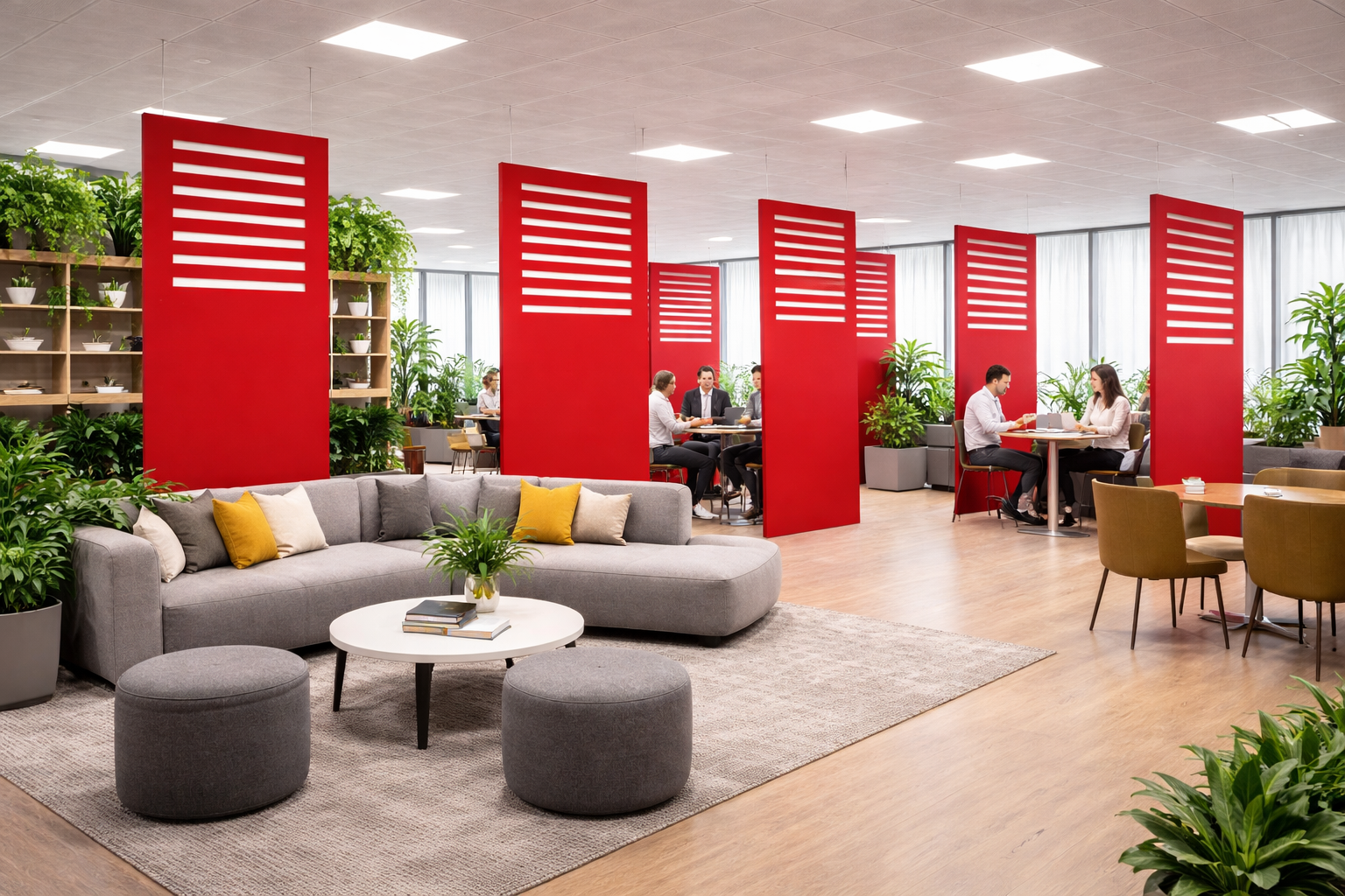 PanelHush PET hanging panels ceiling installation