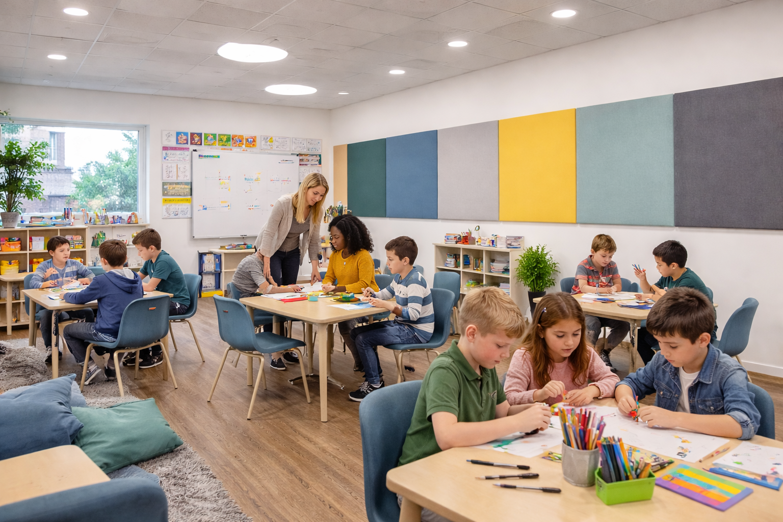 PanelHush Fabric Wall Panels – Community Centre