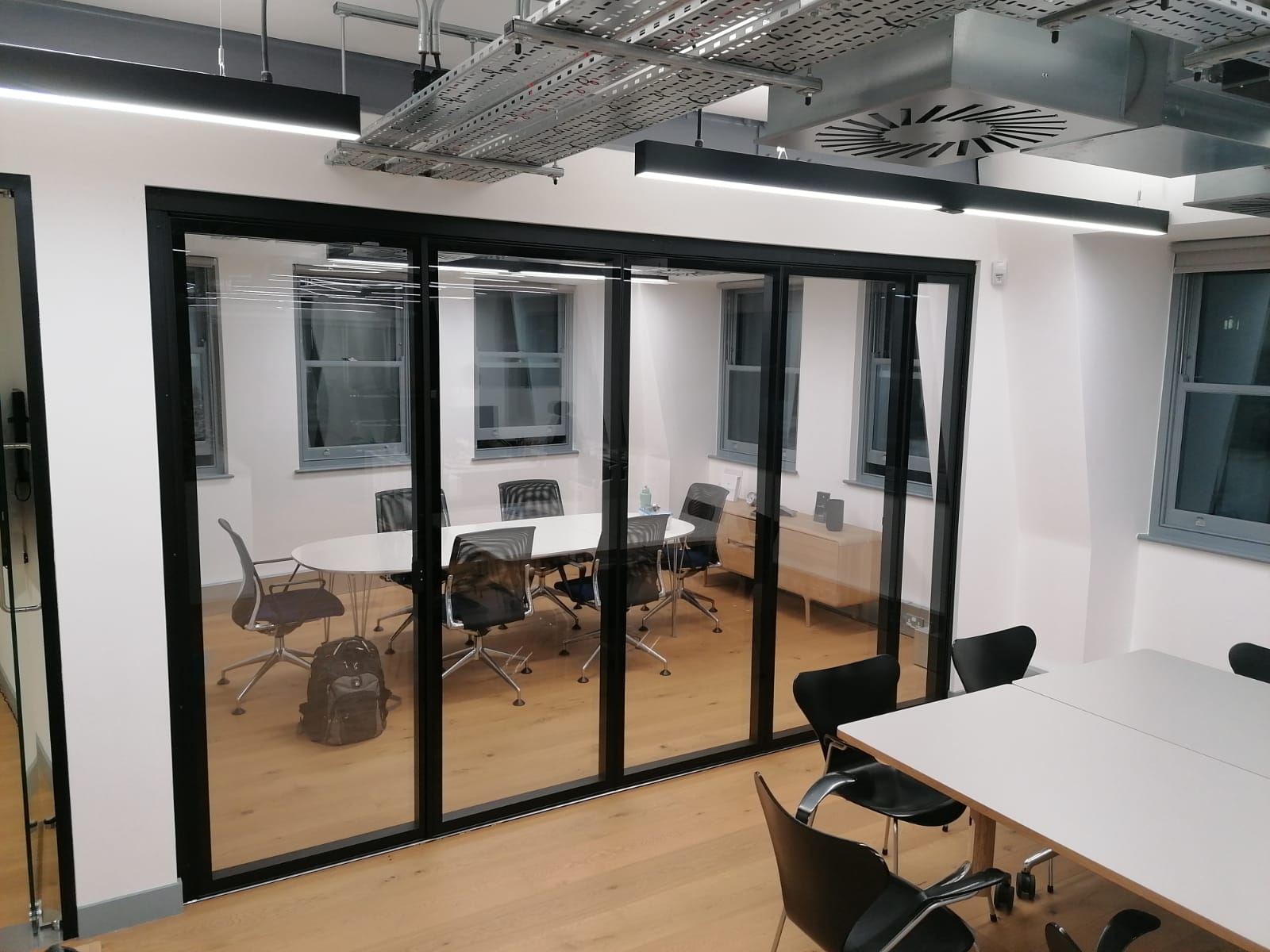 MG500 Flush Glazed Folding Partitions