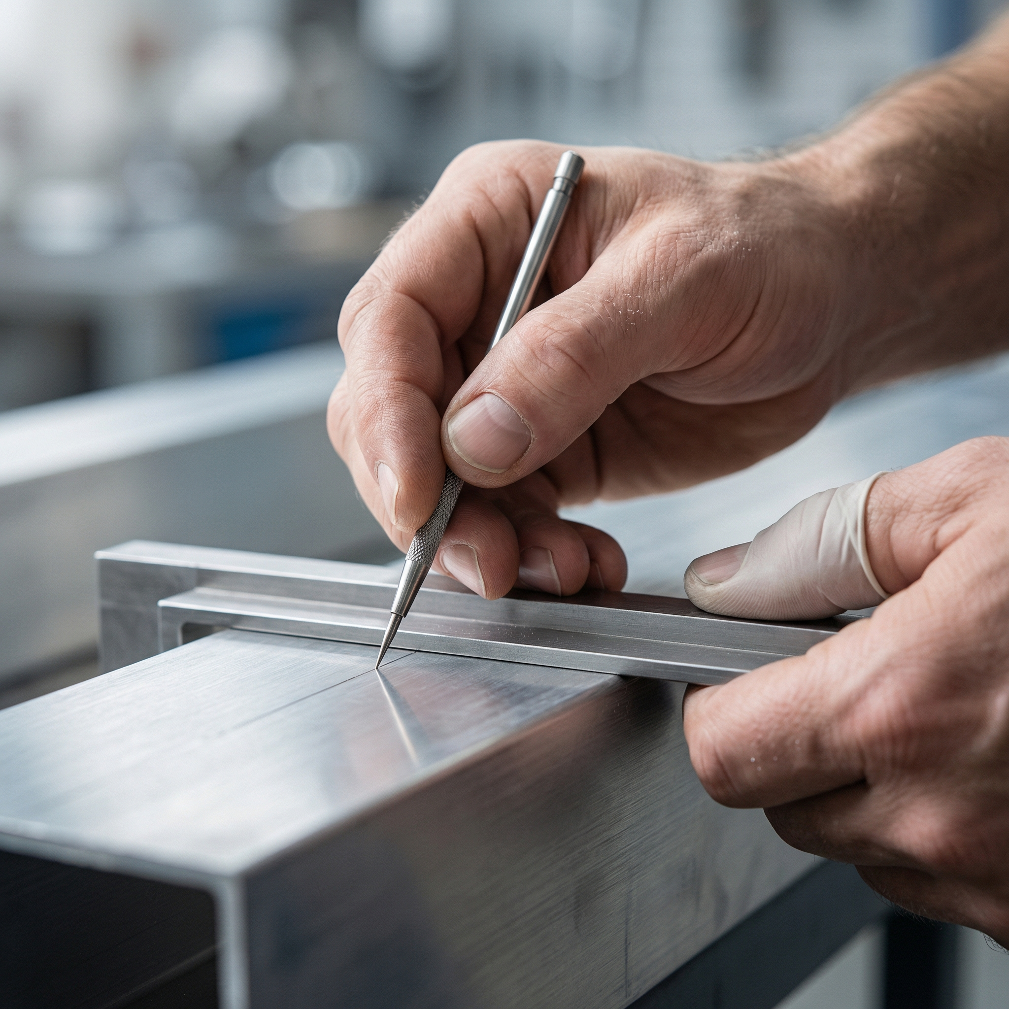 Präzisionsarbeit mit Aluminium